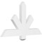 Ekena Millwork Kennewick Architectural Grade PVC Gable Bracket, 36"W x 21"H x 2"D x 4"F, 14/12 Pitch GBP036X21X0204KEN00 - alternate 1